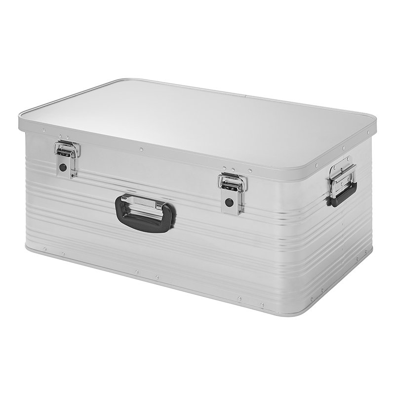 Transportbox Aluminiumbox stapelbar 84L Werkezugkiste Stauraum + Aufbewahrung