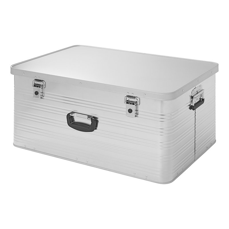 Transportbox Aluminiumbox stapelbar 137 L Werkezugkiste Stauraum + Aufbewahrung